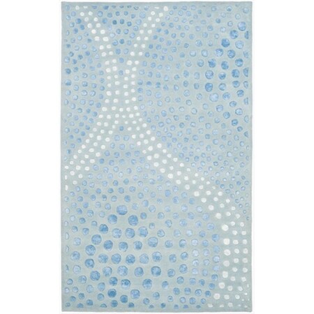Safavieh 2 ft. 6 in. x 6 ft. Runner Contemporary Soho Light Blue Hand Tufted Rug SOH654B-26